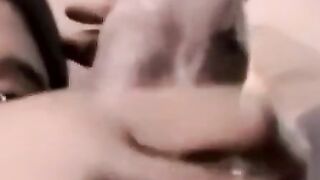 Mature gay feeds black amateur his thick dripping cock