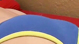Beau Marcus paints his undies white during solo jerk