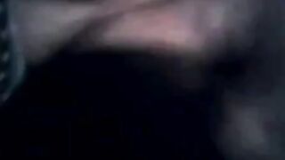 Hairy BBW Plays with Huge Black Dildo on Webcam