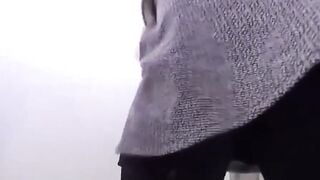 Japanese vixen drops undies for piss under a secret lens