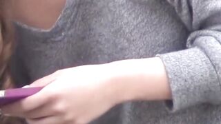 Japanese hotties secretly taped undressing in public