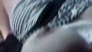 Big-Tits Girl Flashes Truckers in Car Softcore Video