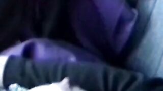 Big-Tits Girl Flashes Truckers in Car Softcore Video