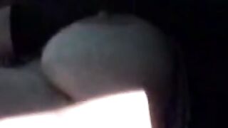 Big-Tits Girl Flashes Truckers in Car Softcore Video
