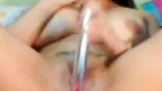 Big-Titted Latina on Webcam