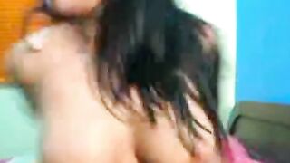 Big-Titted Latina on Webcam