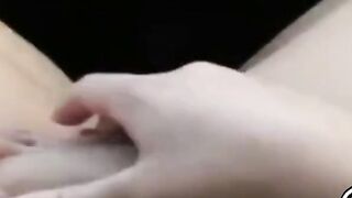 Fingering Her Big Tits Outdoors in the Car