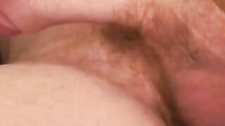 Hairy stud erupts thick cum after edging