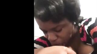 Sloppy Amateur Deepthroats a Big Black Cock Hoe 2