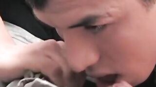 Latin twinks suck then bareback each other