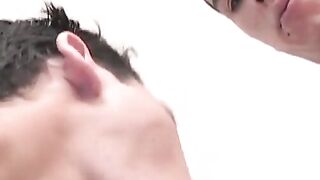 Latin twinks suck then bareback each other