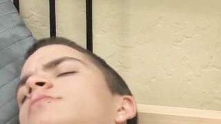 RawTwinkys.com - Tattooed blonde boy's raw drilling after juicy blowjob