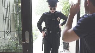 Shemale police officer Natalie Mars is here to the rescue