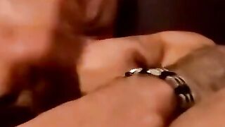 Three gays swap oral and fist pumping cum frenzy