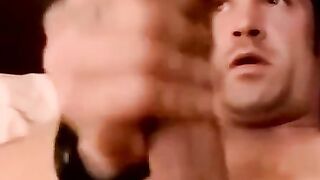 Three gays swap oral and fist pumping cum frenzy