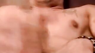 Three gays swap oral and fist pumping cum frenzy