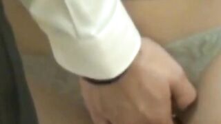 Camera catches Japanese hottie fucking wildly with her man