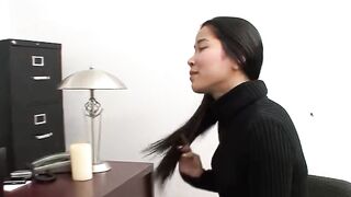 Asian Teen Fuck by her new Boss