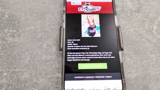 German college girl Arina Wolf picked up at the EroCom app sex date