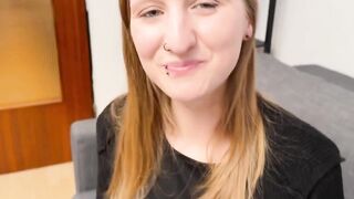 German college girl Arina Wolf picked up at the EroCom app sex date