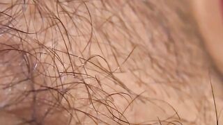 Ripped Leo Alexander fires jizz ropes and rubs it in skin