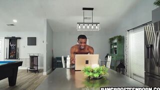 He gets caught jerking off by his sensual step sister - 18 year old porn