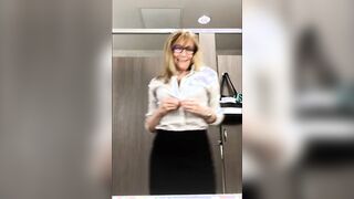 Outside – Paulina Gets Nude inside the Office Restroom