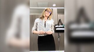 Outside – Paulina Gets Nude inside the Office Restroom