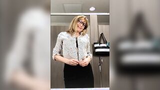 Outside – Paulina Gets Nude inside the Office Restroom
