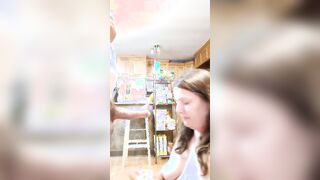 Kinky wifey tries to deep throat my best friend's dick