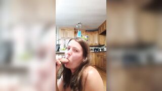 Kinky wifey tries to deep throat my best friend's dick
