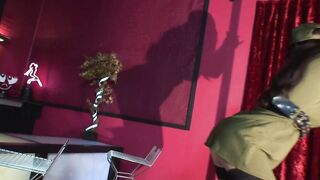 Goddess Goddess inside army uniform seduces her colleagues and fucks