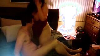 PAWG Milf fucks into Red Underwear Part three