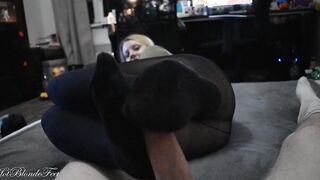 Bae Devils Pedicure Inside Nylons - Miley Grey