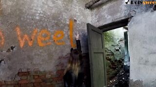 Painted graffiti and then pounded her BF (rough sex)