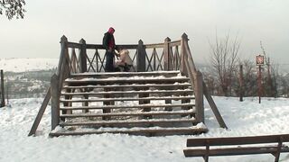 Auf dem Aussichtsturm die Cunt geleckt