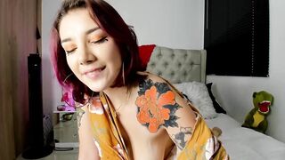 Alternative bimbo with huge hooters can only be satisfied with a huge penis