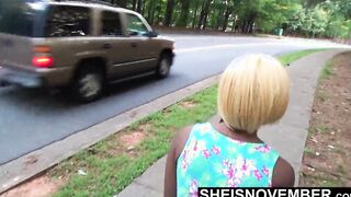 I Begged A Stranger To Suckle My Nipples Outside, I Was Turned On & Need My Long African Hangers Blown, Hot African Msnovember Outdoor Boobies Blowing on Sheisnovember