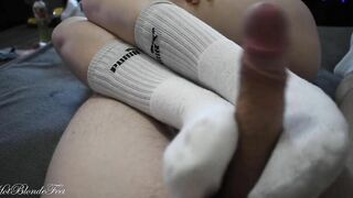 Cutie Toejob Inside Big Socks - Miley Grey