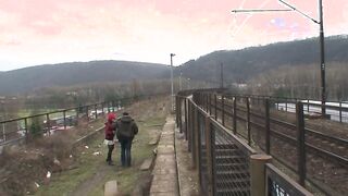 Der geilste Fick auf dem Bahnhofsdach