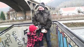 Der geilste Fick auf dem Bahnhofsdach