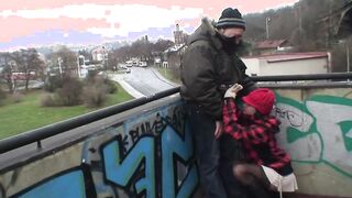 Der geilste Fick auf dem Bahnhofsdach