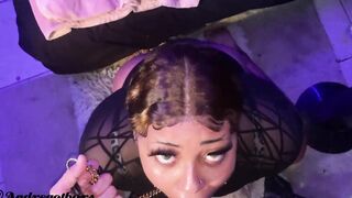 point of view Submissive Black Queen with her Dominant ( Andy Savage, Supercumdome )
