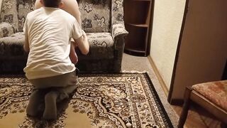 Your lover is busy now! Wait cuckold