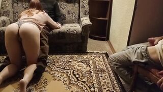 Your lover is busy now! Wait cuckold