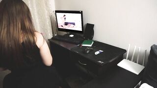 This women Dreams of 3Some like into Porn Tape - Powerfull Orgasm