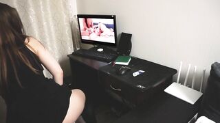 This women Dreams of 3Some like into Porn Tape - Powerfull Orgasm
