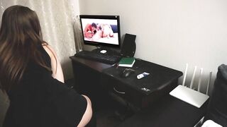 This women Dreams of 3Some like into Porn Tape - Powerfull Orgasm