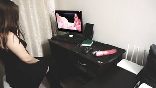 This women Dreams of 3Some like into Porn Tape - Powerfull Orgasm