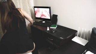 This women Dreams of 3Some like into Porn Tape - Powerfull Orgasm